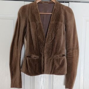 RICK OWENS | Corduroy Blazer (Handmade) - Sz S/M